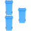 6Pcs Blue Desktop Trash Cans Multi-Functional Kitchen Holders 8