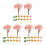 60Pcs Compact Plastic Miniature Trees for DIY Landscapes and Scenery 7