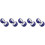 10Pcs Blue Computer Desk Mirror Rear View Safety Mirror for Office 10