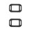 2Pcs Handheld Barber Mirrors with Foam Back Lightweight Black Design 6