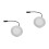 2Pcs Long Lifespan LED Range Hood Bulbs Multi Appliance 9