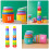 2Sets Multi ABS Kids Educational Block Column Toys for Early Learning 6