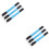 6 Pcs LED Glowing Armbands For Night Running Blue 6