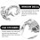 10Pcs Silver Car Window Stickers Auto Body Decals 7