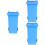 6Pcs Blue Desktop Trash Cans Multi-Functional Kitchen Holders 7
