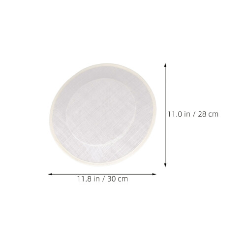 2Pcs Beige Hat Bases Sinamay Material for DIY Cocktail Hat Decorations 1