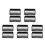 10Pcs Black Plastic Mini Car Display Boxes Stackable Storage for Kids 7