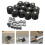 24Sets Mini Switch Cap Silver Waterproof Protective Flashlight Cover 11