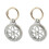 2pcs Key Chain Diamond Tag Metal Simple 2