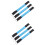 6 Pcs LED Glowing Armbands For Night Running Blue 5