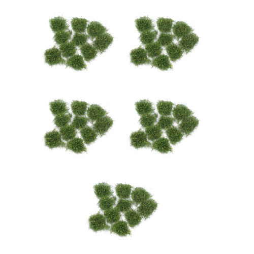 50Pcs Mini Landscape Grass Tufts Plastic Decorative Plants 2