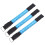 6 Pcs LED Glowing Armbands For Night Running Blue 1