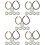 60pcs Multi-Function Elastic Ropes Blousing Straps Professional Trouser Leg Straps For Outdoor 8