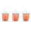 3Pcs Nylon Drawstring Mesh Beach Bags Orange for Shells Toys Storage 6