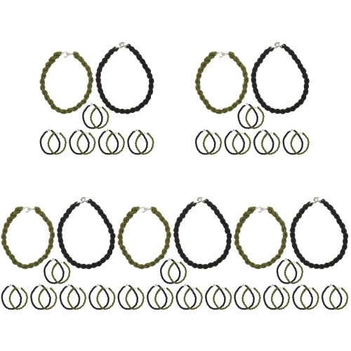 60pcs Multi-Function Elastic Ropes Blousing Straps Professional Trouser Leg Straps For Outdoor 1