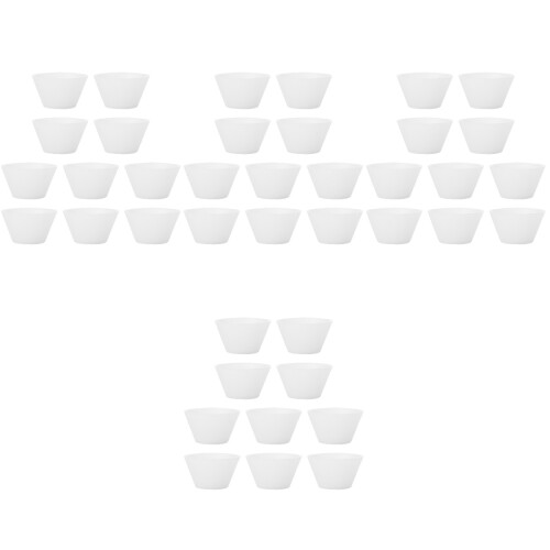 40Pcs DIY Silicone Mixing Cups Epoxy Glue Craft Tools Flexible White 2