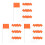 144Pcs Durable Orange Stake Flags for Lawn Irrigation and Construction 7