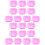 20Pcs Durable Pink Silicone Soap Cake Mold Microwave Oven Safe 5