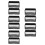 10Pcs Black Plastic Mini Car Display Boxes Stackable Storage for Kids 5