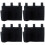 4Pcs Black Bedside Hanging Organizers for Storage and Dormitory Use 4