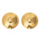 2St Gouden Legering Accessoire Jazz Cimbaal Vervanging 7