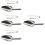 4Sets Eiswürfel- -Set Mit Zangen, Handlich Silber 7