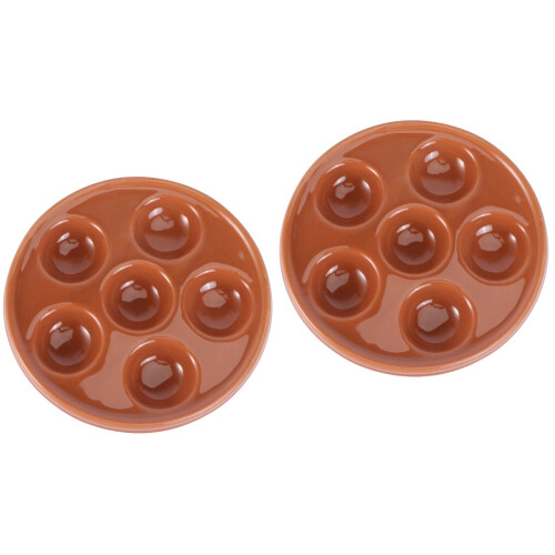 2 Pack Escargot Baking Dish Decorative Serving Tray Snail Plates 2