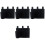 4Pcs Black Bedside Hanging Organizers for Storage and Dormitory Use 2