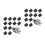24Sets Mini Switch Cap Silver Waterproof Protective Flashlight Cover 9