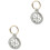 2pcs Key Chain Diamond Tag Metal Simple 3