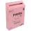 3Pcs Pink Iron Mailbox Wall Mount Suggestion Box for Home Office Use 1