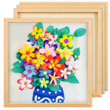8Pcs Wood Boards for Crafts Unfinished DIY Photo Frames Beige Set