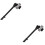 2 Pcs Foot Support Cycling Outfit Aluminum Socket 6