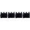 4Pcs Black Bedside Hanging Organizers for Storage and Dormitory Use 3