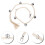 2Stk Hundeglocken Set Kaffeefarben Trainingsglocke Mit Robustem Seil 5