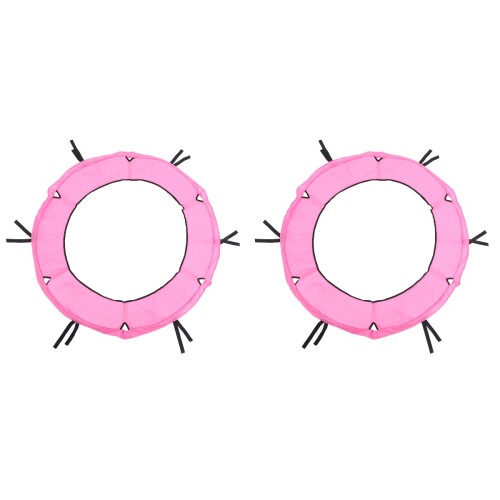 2Pcs Pink Trampoline Spring Cover Protective Pad for Safety Use 2