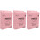 3Pcs Pink Iron Mailbox Wall Mount Suggestion Box for Home Office Use 6
