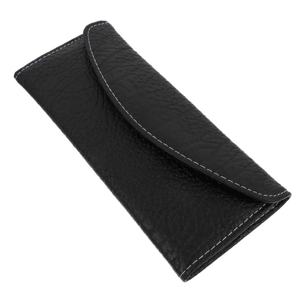 Hairdressing Scissor Pouch Leather Case with Tool Protection Foldable Compact Design for Salon