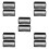 10Pcs Black Plastic Mini Car Display Boxes Stackable Storage for Kids 4