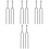 4 Pieces fork Keys Guitar Tuner Clip Electric Silver 3
