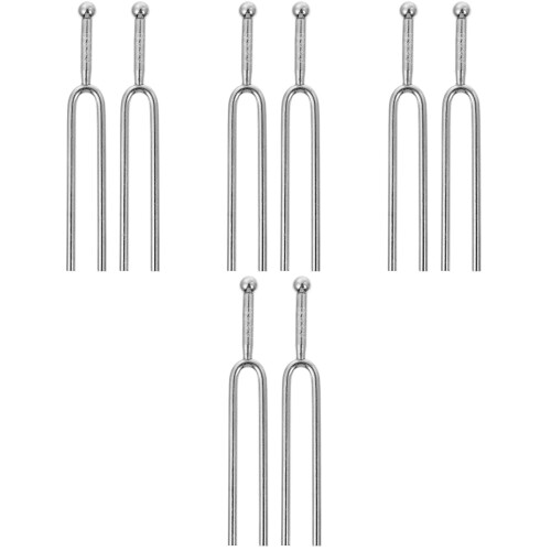 4 Pieces fork Keys Guitar Tuner Clip Electric Silver 2