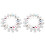 60Sets Sublimation Keychain Blanks Mdf Assorted Color for DIY Crafts 3