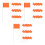 144Pcs Durable Orange Stake Flags for Lawn Irrigation and Construction 4