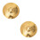 2St Gouden Legering Accessoire Jazz Cimbaal Vervanging 4