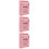 3Pcs Pink Iron Mailbox Wall Mount Suggestion Box for Home Office Use 10