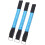 6 Pcs LED Glowing Armbands For Night Running Blue 8