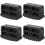4Pcs Nonslip Rubber Ladder Feet Cover Protective Pad Replacement 8