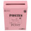 3Pcs Pink Iron Mailbox Wall Mount Suggestion Box for Home Office Use 2