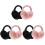 6 Pcs Solid Color Plush Folding Ear Warmer For Men Women 3
