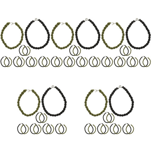 60pcs Multi-Function Elastic Ropes Blousing Straps Professional Trouser Leg Straps For Outdoor 2